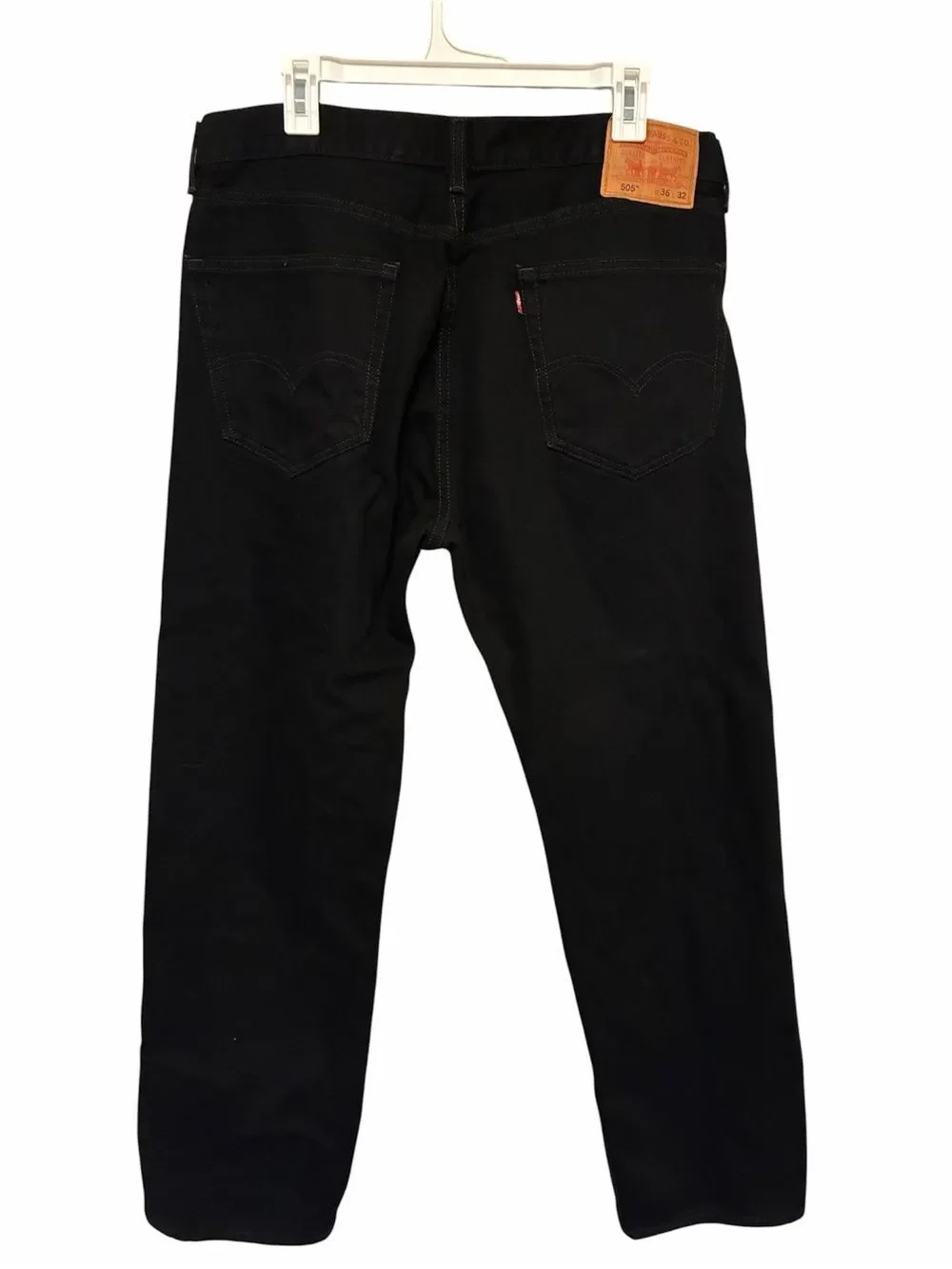 Vintage Y2K Levi’s 505 Men’s Black Jeans – 36x32 – 100% Cotton – Made in Mexico
